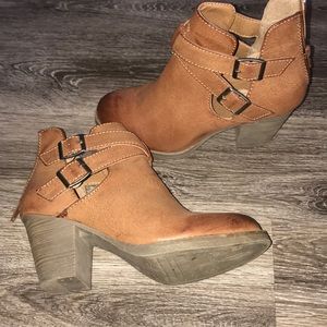 Brown Leather Ankle Boots